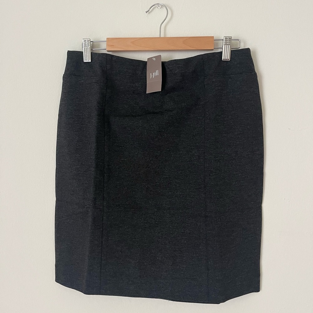 J.Jill pencil ponte skirt dark charcoal